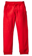 red sweatpants